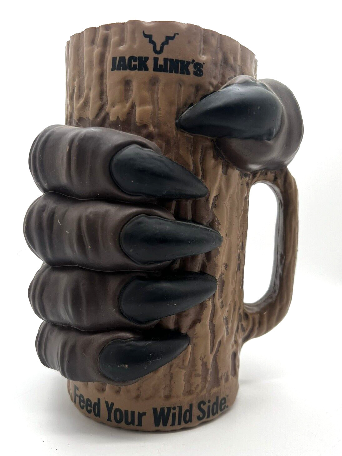 Jack Links Beef Jerky Sasquatch Hand Mug Plastic Display Advertising 10″ Tall
