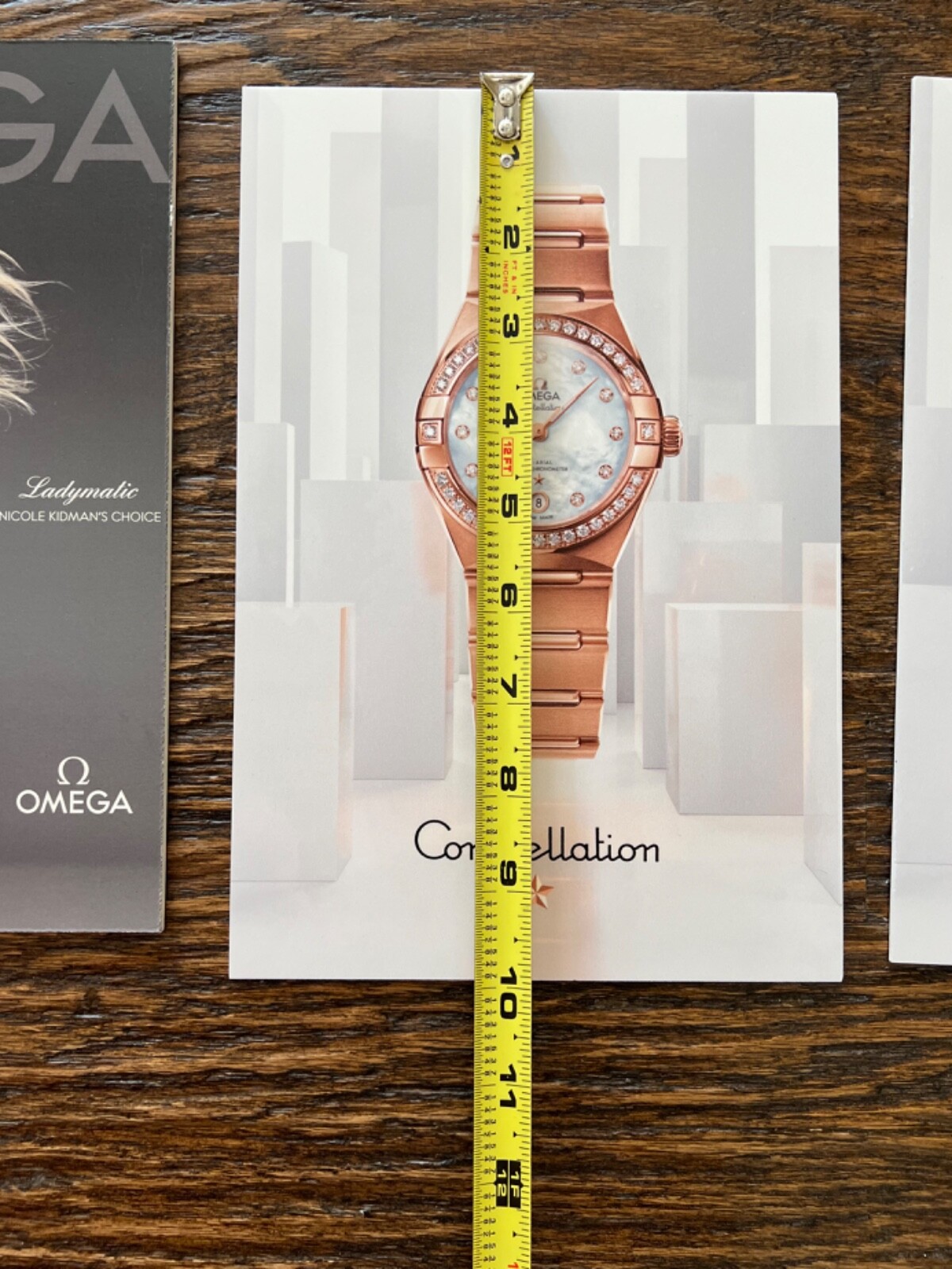 RARE OMEGA 4 Ladies Nicole Kidman Watch Dealer Store Counter Display Sign