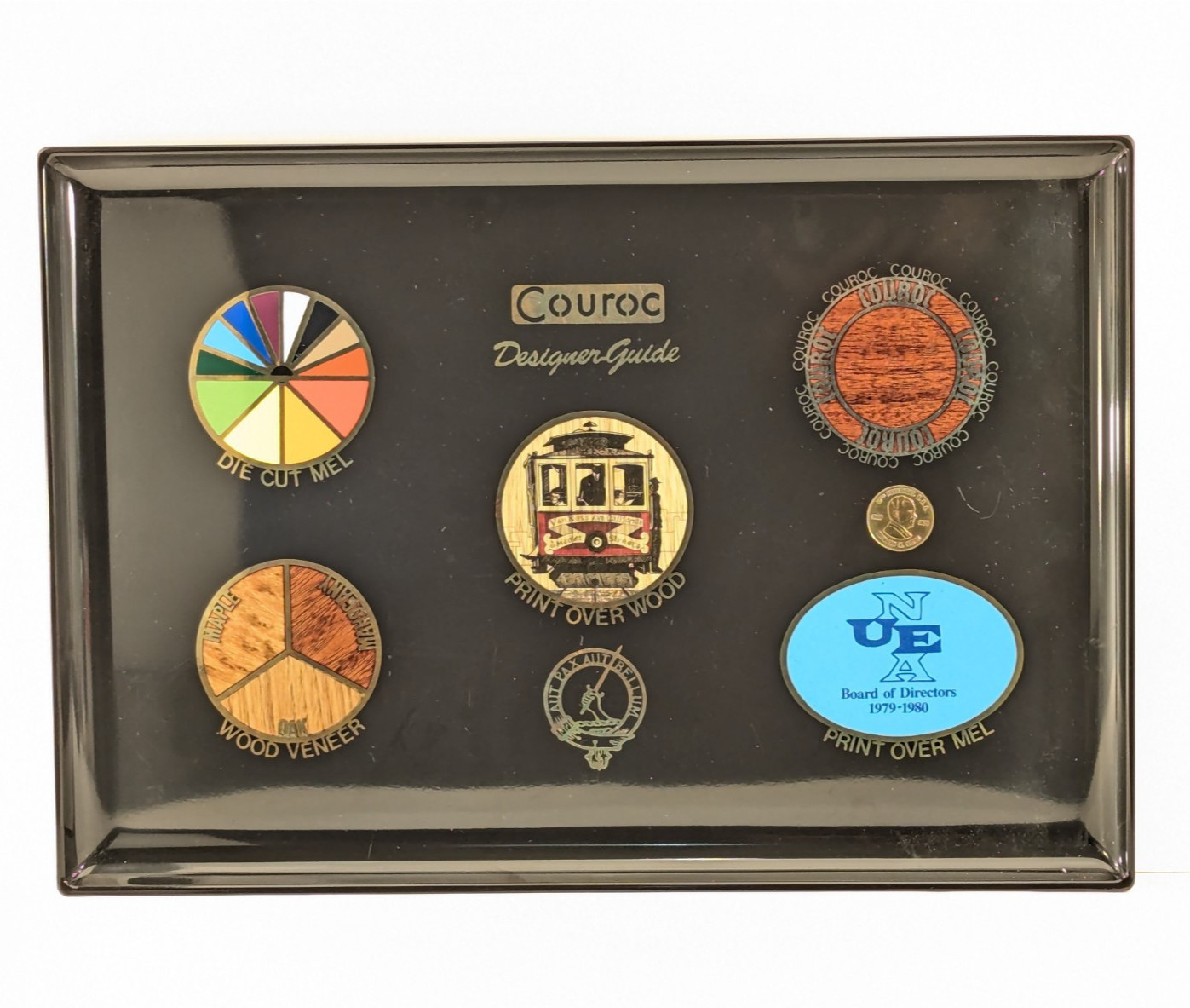 Couroc Salesman Sample Showroom Store Display Design Guide Tray Vintage