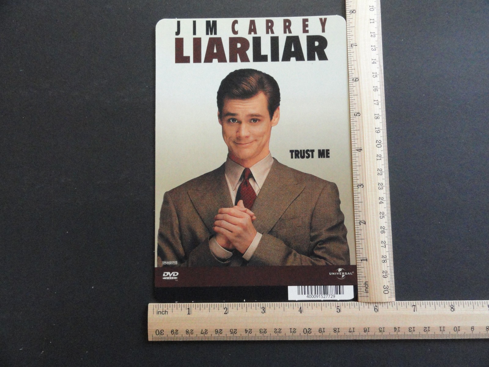 LIAR LIAR (JIM CARREY) BLOCKBUSTER VIDEO STORE BACKER CARD