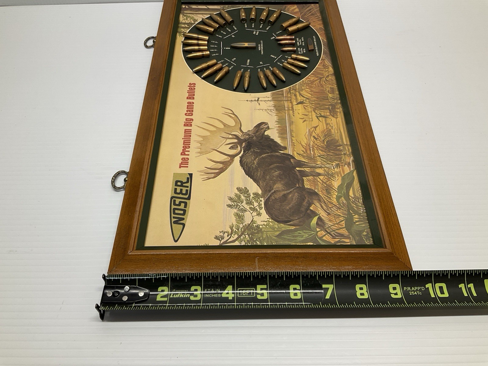 Nosler Moose in Swamp Bullet Display/Board Not Winchester, Speer, or Hornady USA