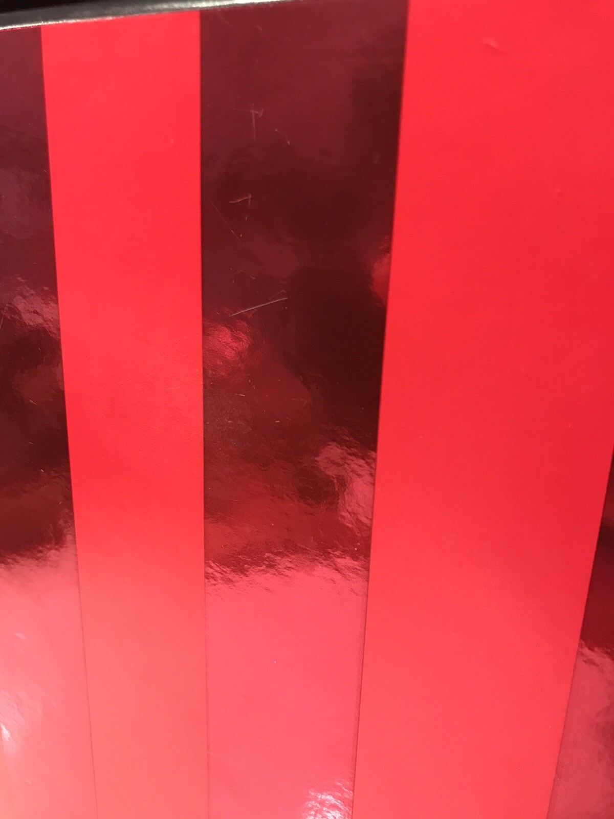 Victoria’s Secret Red Strip Hat Box NY London Shanghai Decor