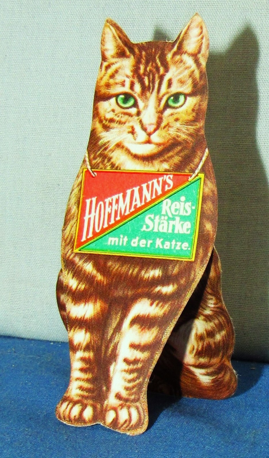 Cat “Stand-Up” Trade Card ~ Die Cut Starch Advertising ~ Stands on Front Paws
