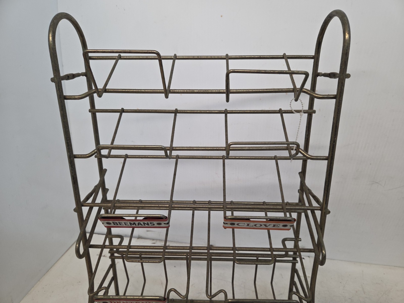 Vintage Chewing Gum Countertop Display Rack Chiclets Dentyne Clove Beemans