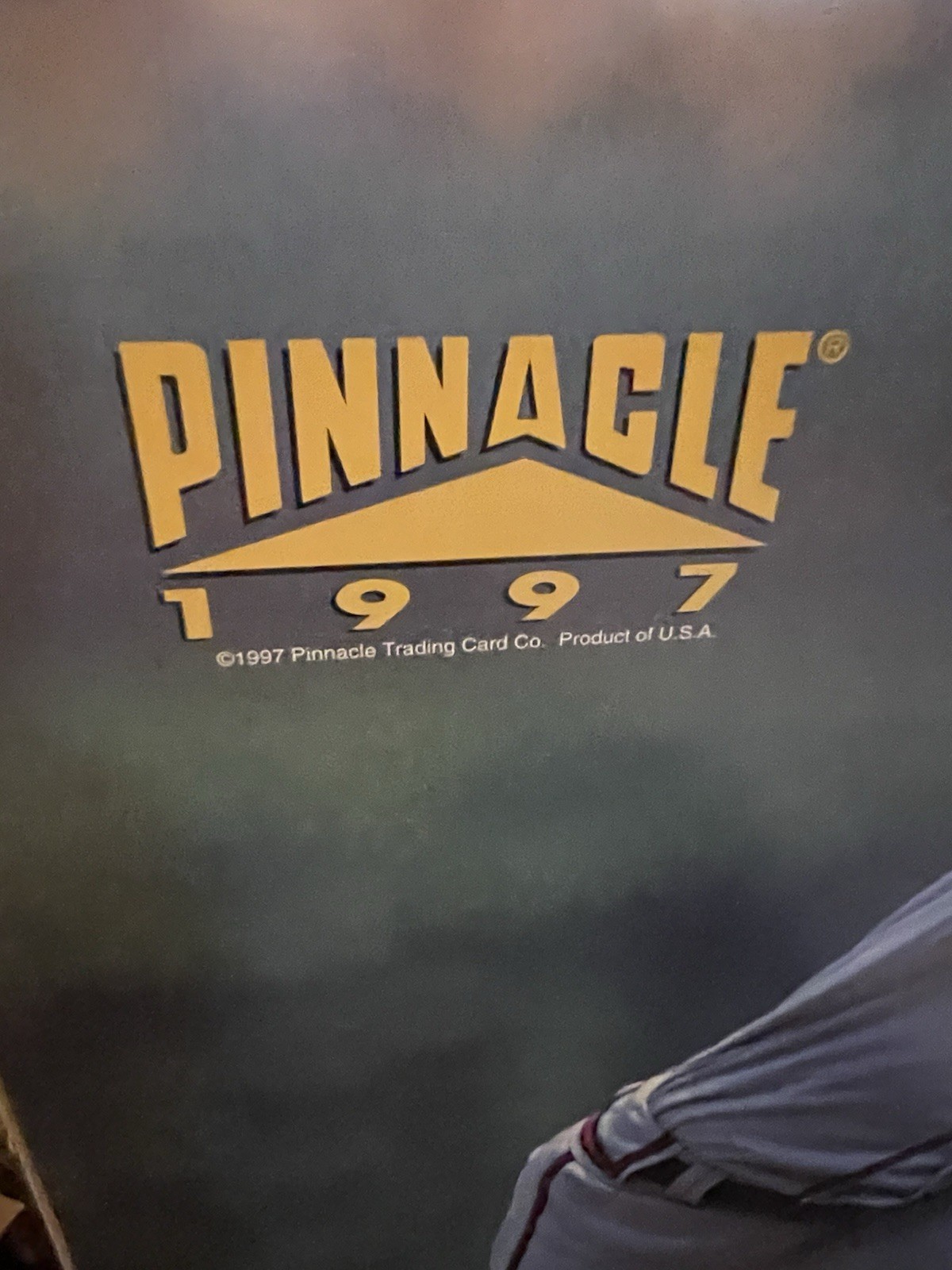 Griffey Jr 1997 Pinnacle Store Display 21” X 31” (6) Super Cards. Ripken Jeter