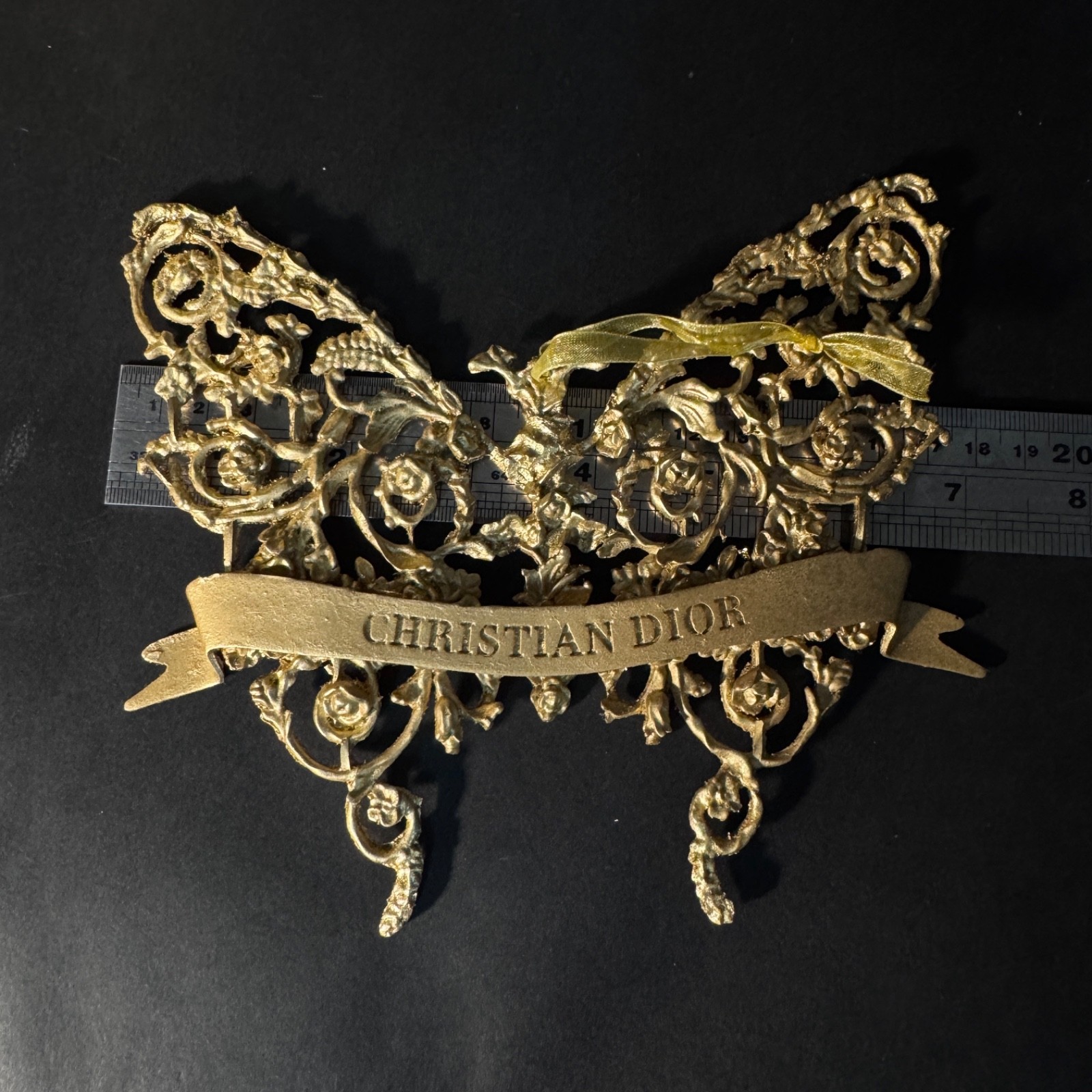 Rare Dior Baroque Style Hanging Butterfly Window Display / Art Decoration 1 pc.