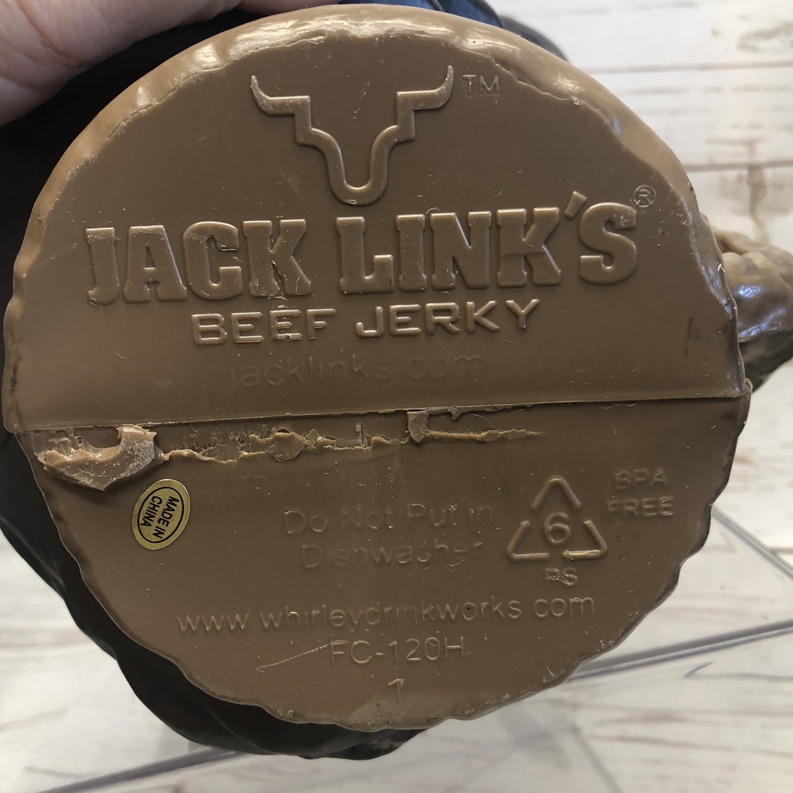 Jack Link’s Jerky SASQUATCH Wild Side Bigfoot Hand Store Display Mug Container