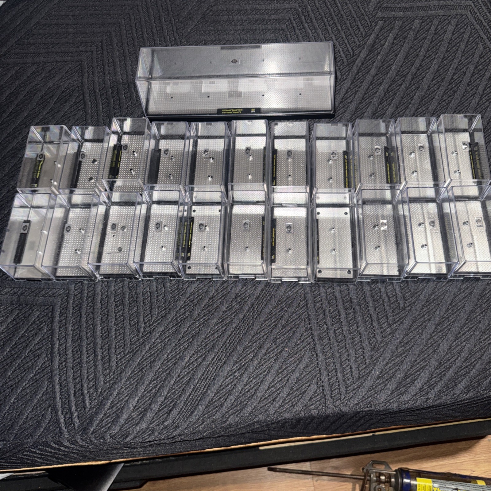 M2 Machine Empty Display Cases Lot Of 22 And One Hauler Case