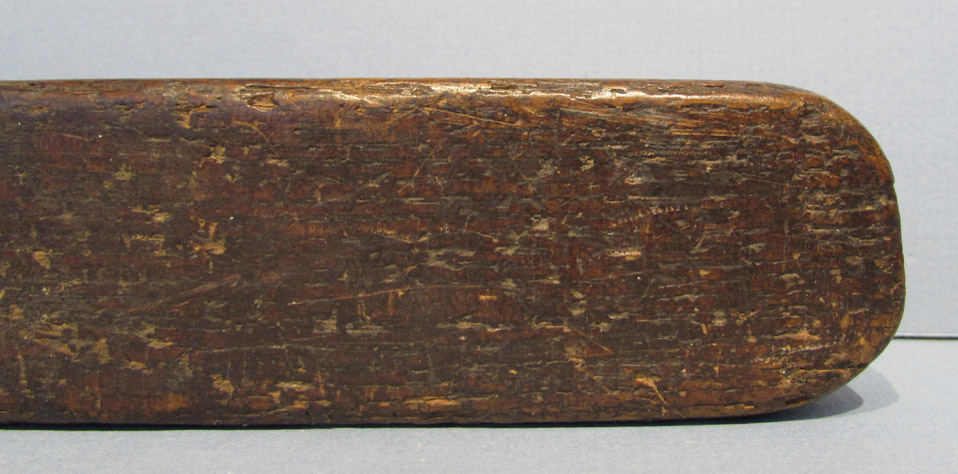 VERY OLD LG WOODEN BARBER SHOP STRAIGHT EDGE RAZOR 18 3/4″ WINDOW DISPLAY NEAT