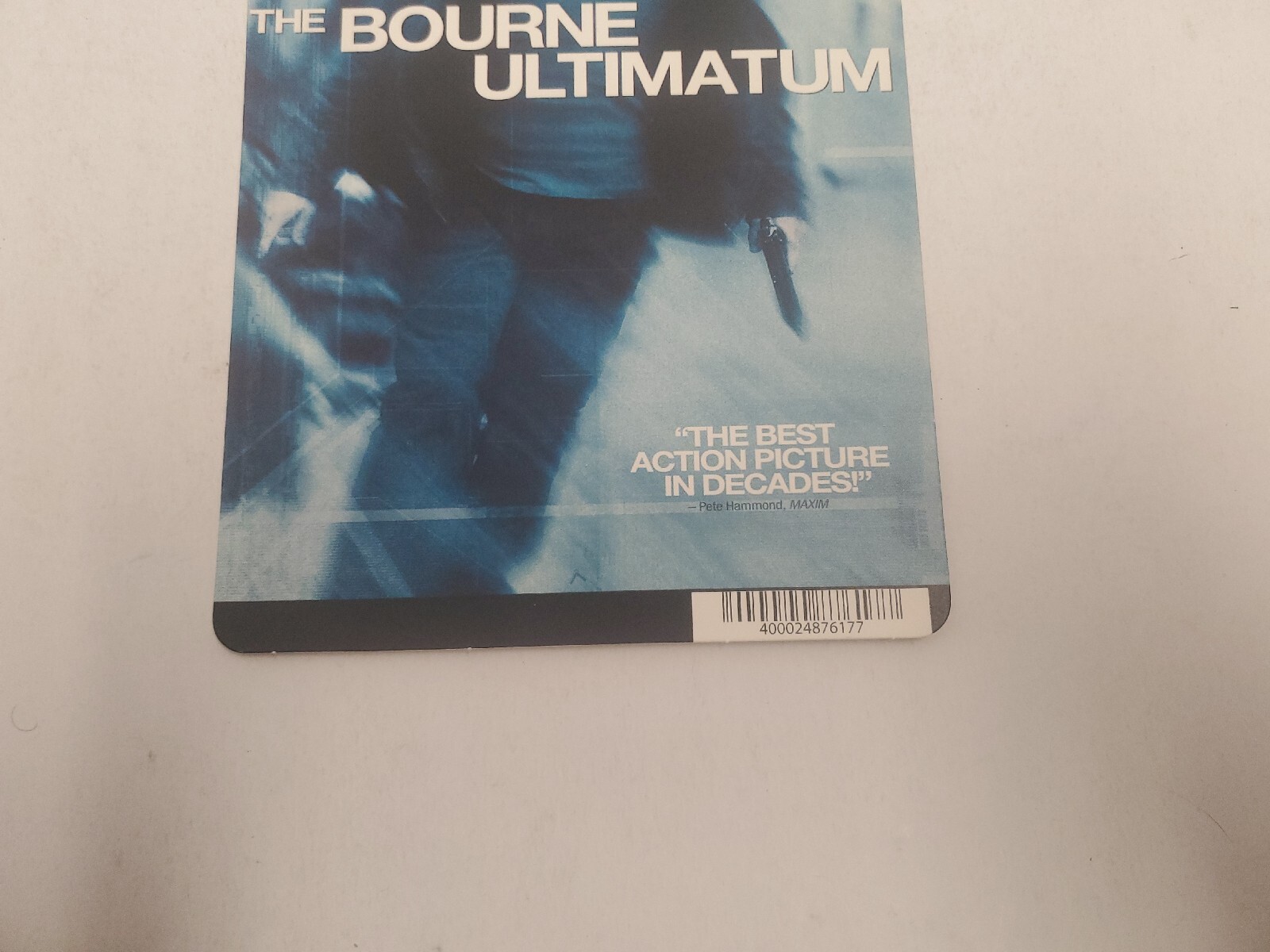 The Bourne Ultimatum BLOCKBUSTER SHELF DISPLAY BLU-RAY BACKER CARD ONLY 5.5″X8″