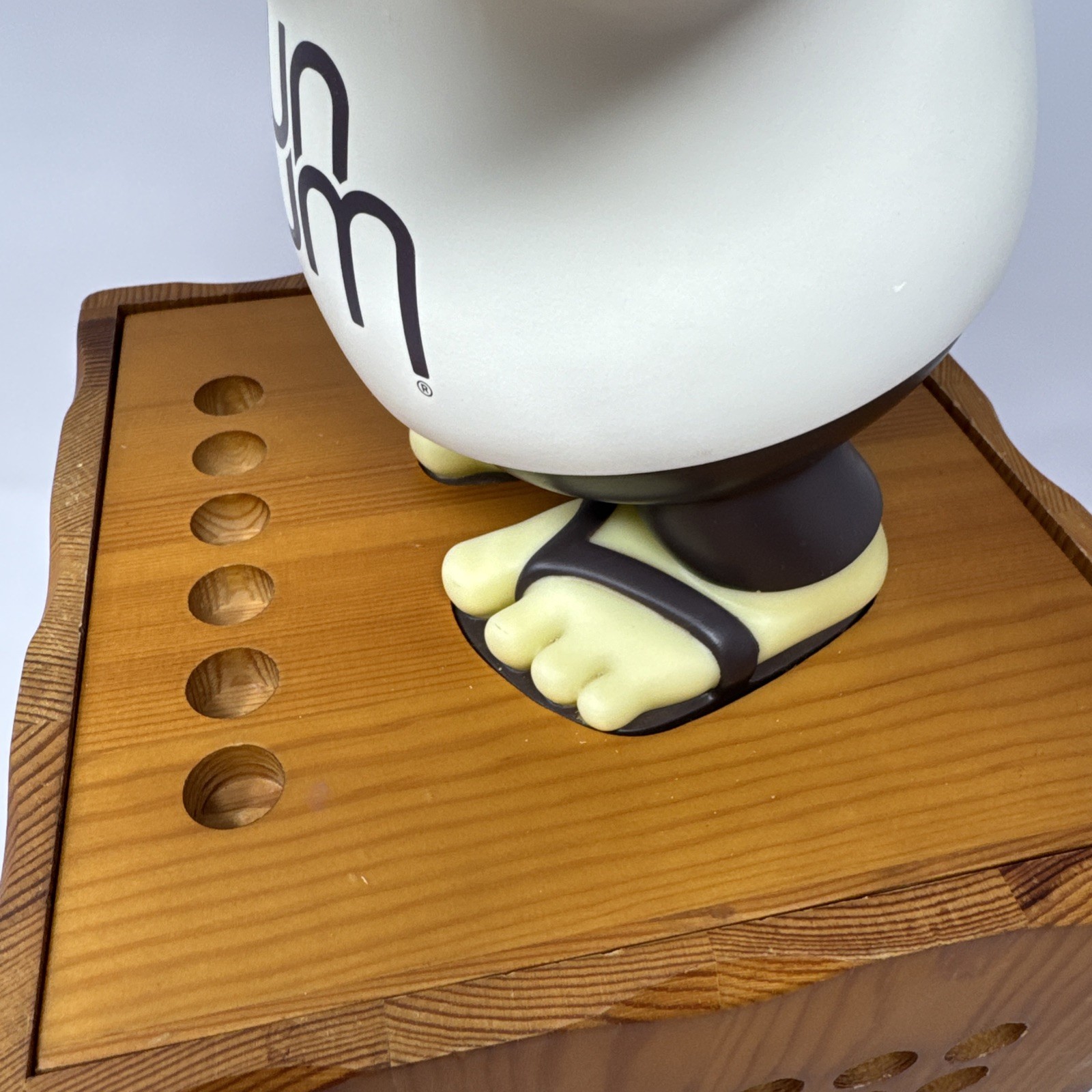 RARE Sun Bum 16″ Large Sonny Figure Wooden Lazy Susan Counter Retail Display Art
