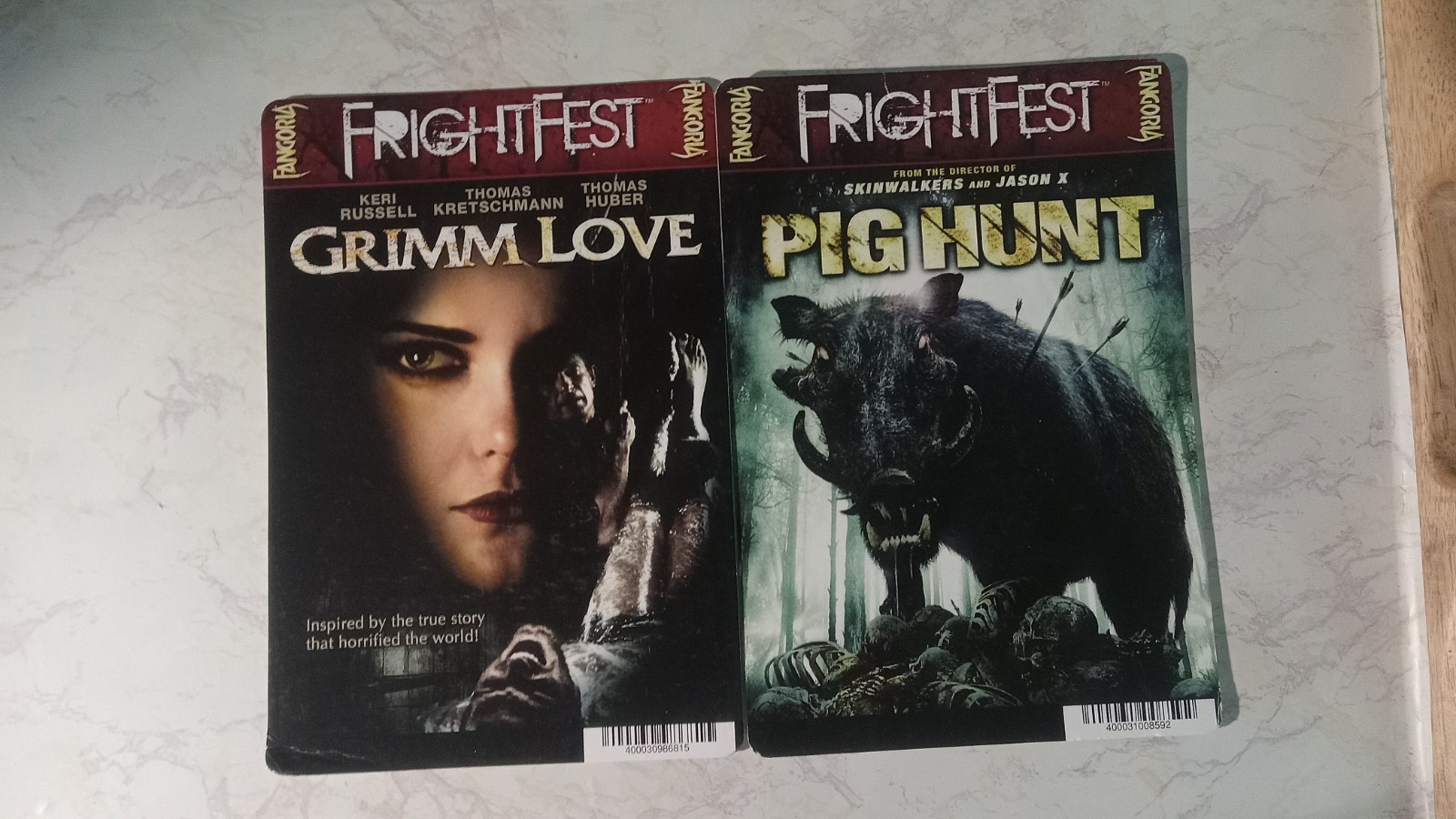 🎃 Blockbuster 8×5.5 Movie Backer Card Fright Fest Posters Halloween
