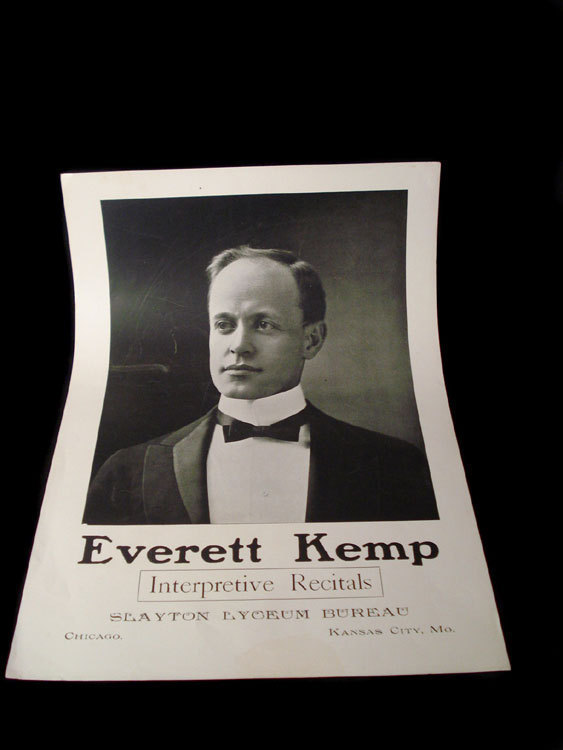 EVERETT KEMP STOREFRONT POSTER MONOLOGIST ~ KANSAS CITY MISSOURI