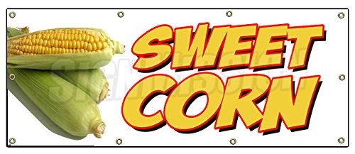 36×96 Sweet Corn Banner Sign Farmers Market Stand Produce