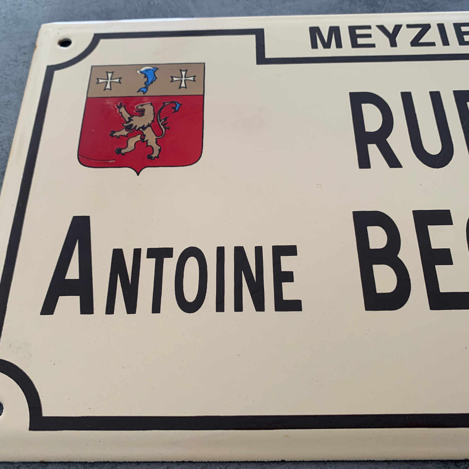 PLAQUE DE RUE ÉMAILLÉE