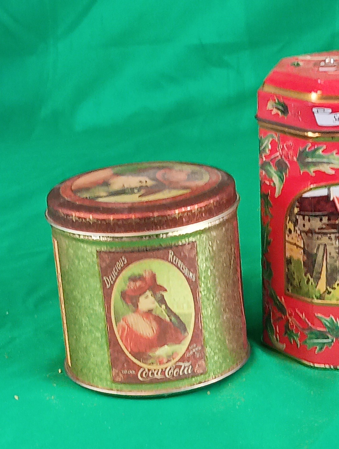 Vintage Coca-Cola Lambertz Music Box Cannon Tin Bottle Display Advertising
