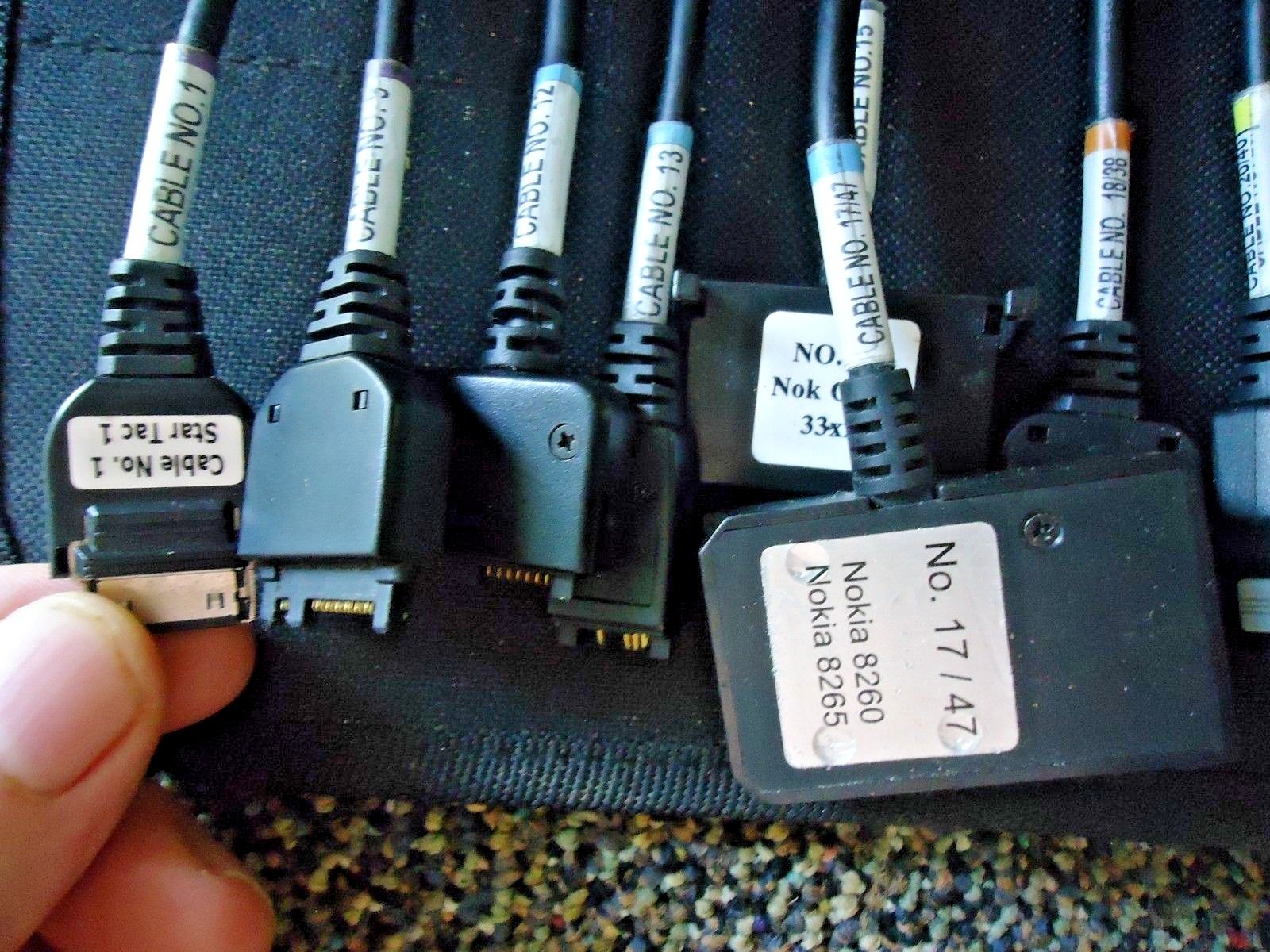 Electronic Phone Cable / Other ? Store Display Folder With 53 Cables