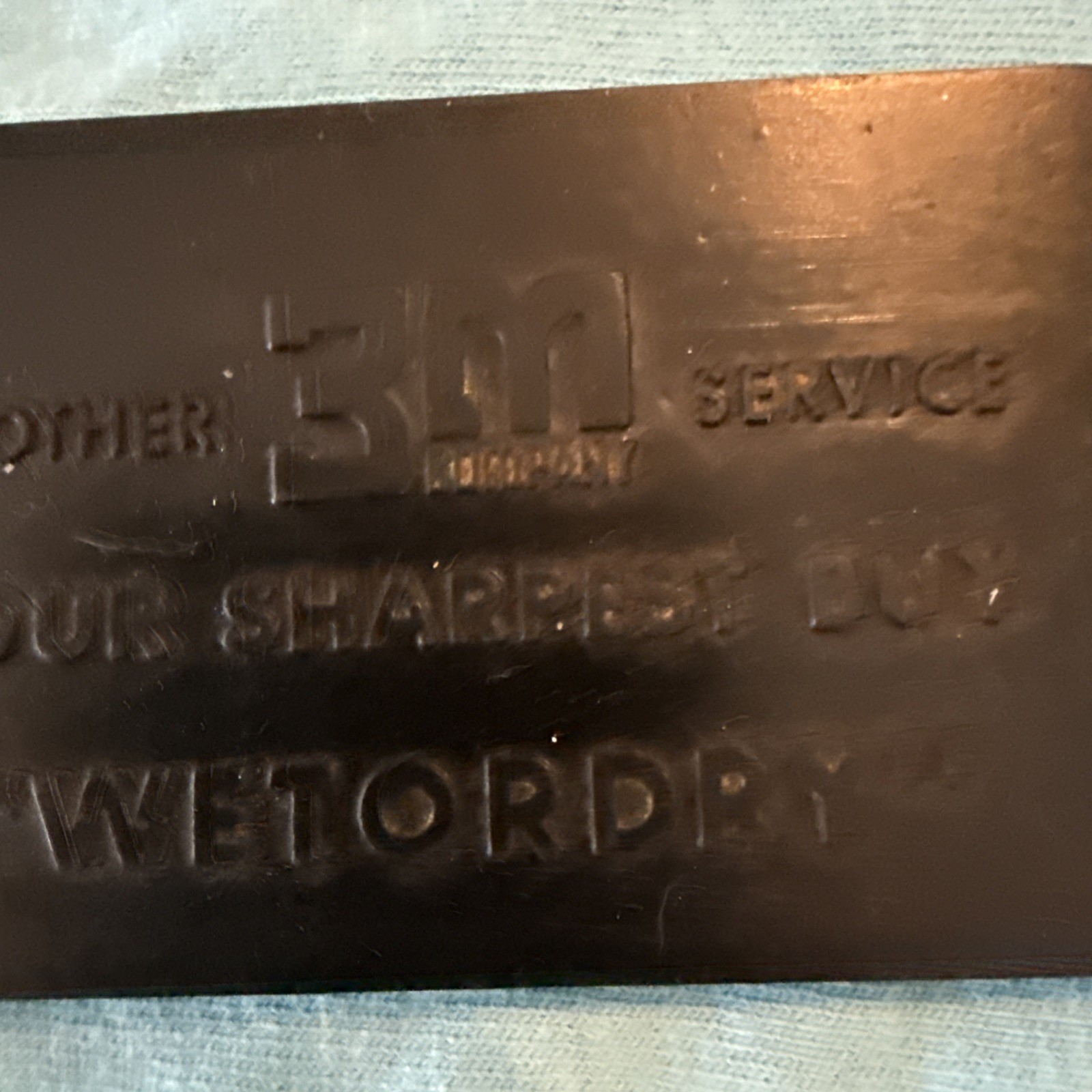 Vintage Collectable 3M Automotive Products Rubber Patch Calling Card