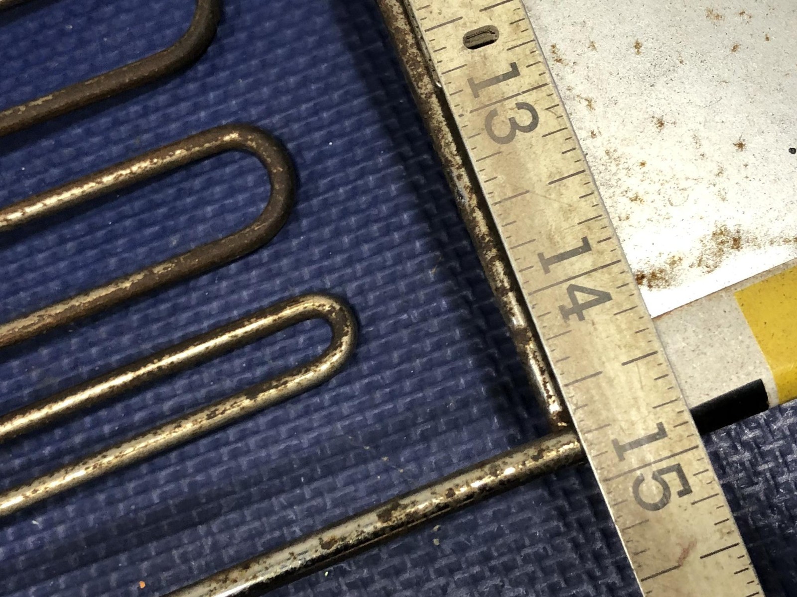 Du Page Stainless Steel Hose Clamps Counter Display Rack vintage sign gas oil