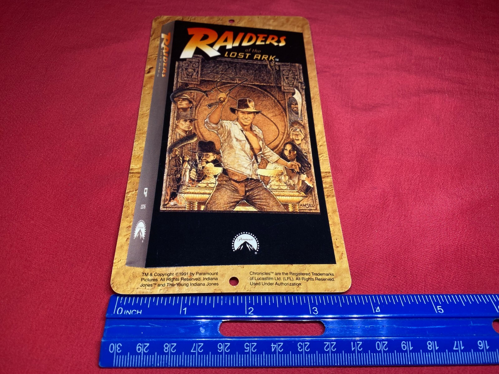 Vintage 1991 McDonalds Indiana Jones VHS Release Store Display Signs Temple of D