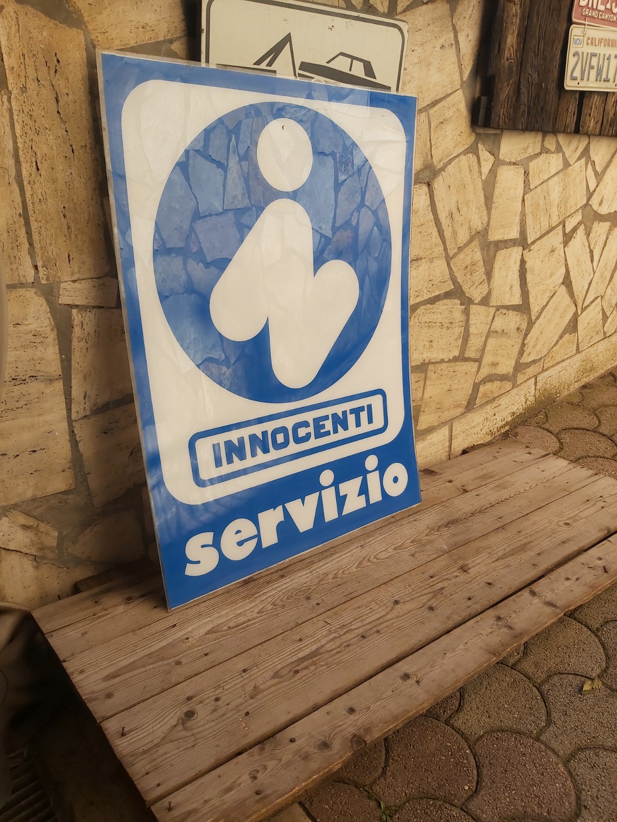 Innocenti Lambretta Autobianchi A112 De Tomaso Car Sign