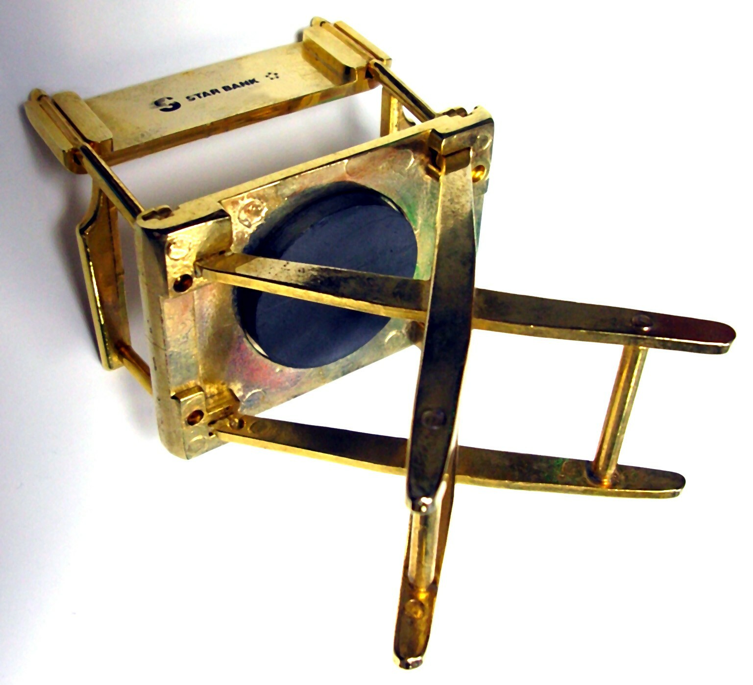 RARE – STAR BANK GILDED DIRECTORS CHAIR WITH MAGNET FOR PAPER CLIPS TABLE DECOR