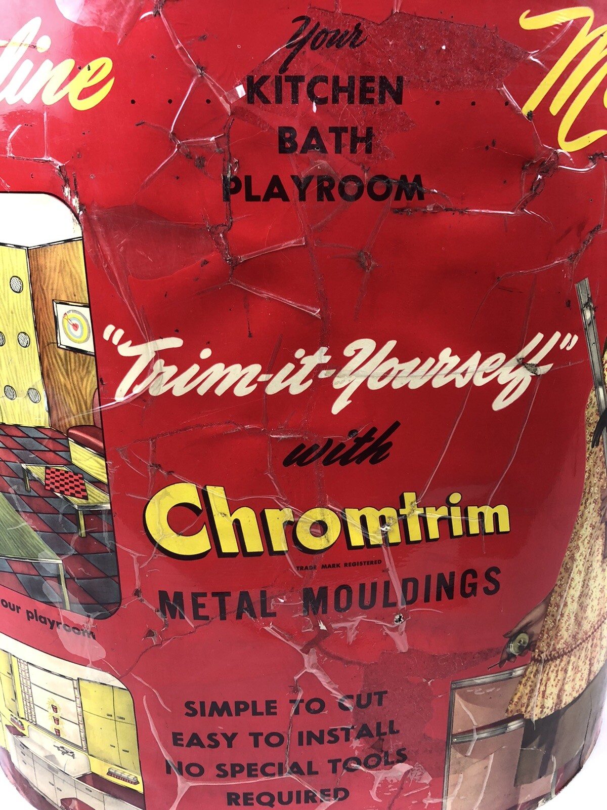 1947 Chromtrim Store Display Stand (25”x24”x15.5”) – Made in Ajax, Ontario