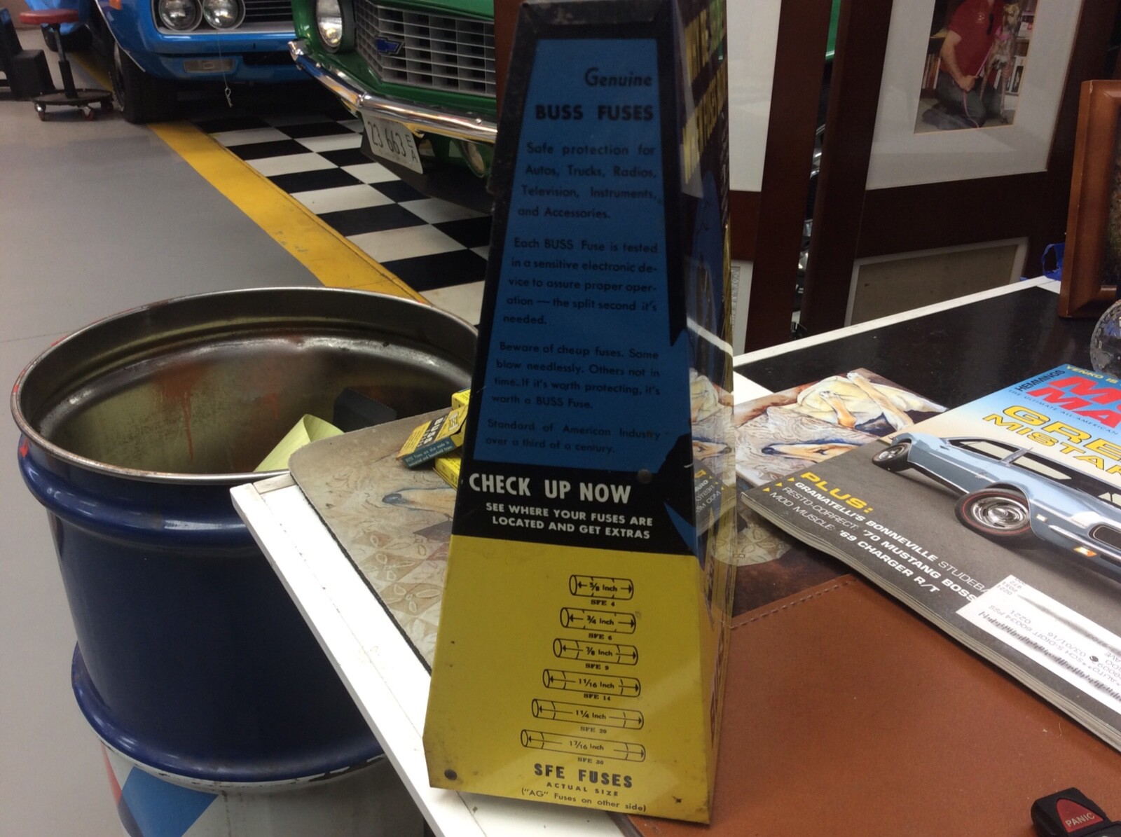 Buss Fuse Counter Display from my dads Shell gas Station pre 1960 VG condition
