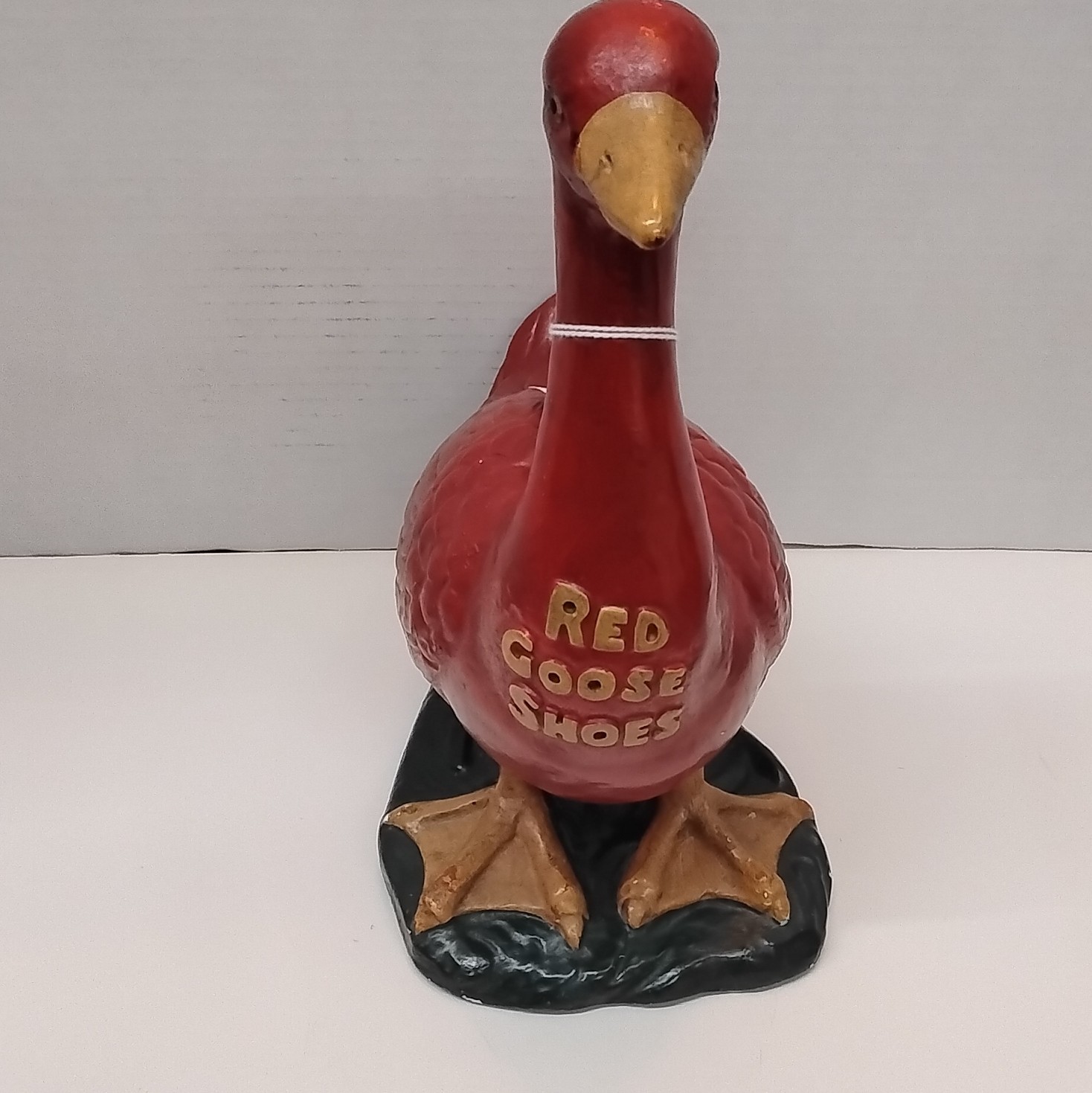 Red Goose Shoes 1960s Store Display Advertising Goose Figure Red/Black/Tan