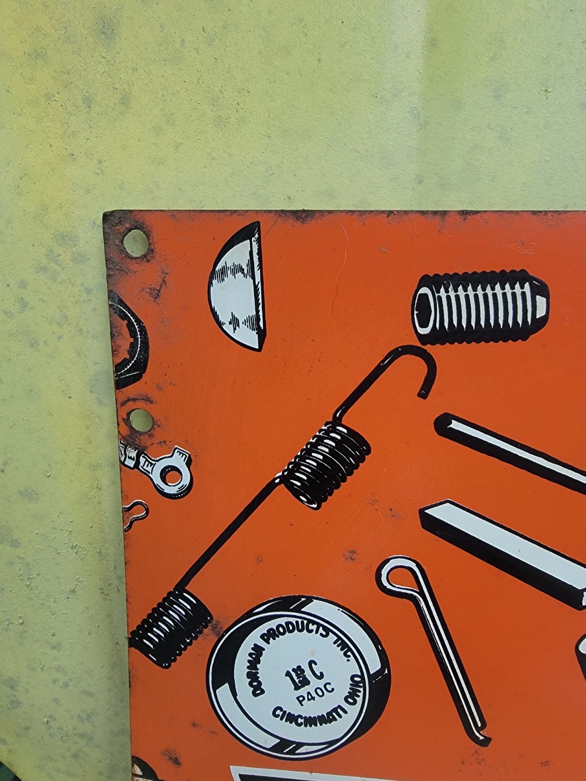 DORMAN PRODUCTS / Hardware – Parts Metal Sign Cabinet Side/Vintage Sign/0726