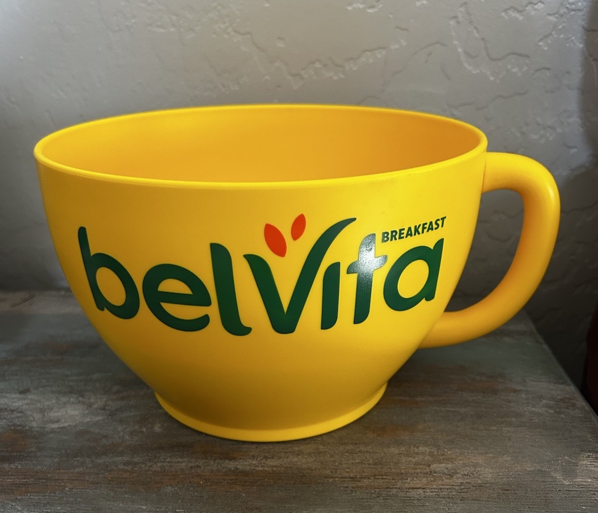 Large 6″ Belvita Coffee Cup Breakfast Store Display Plastic Mug