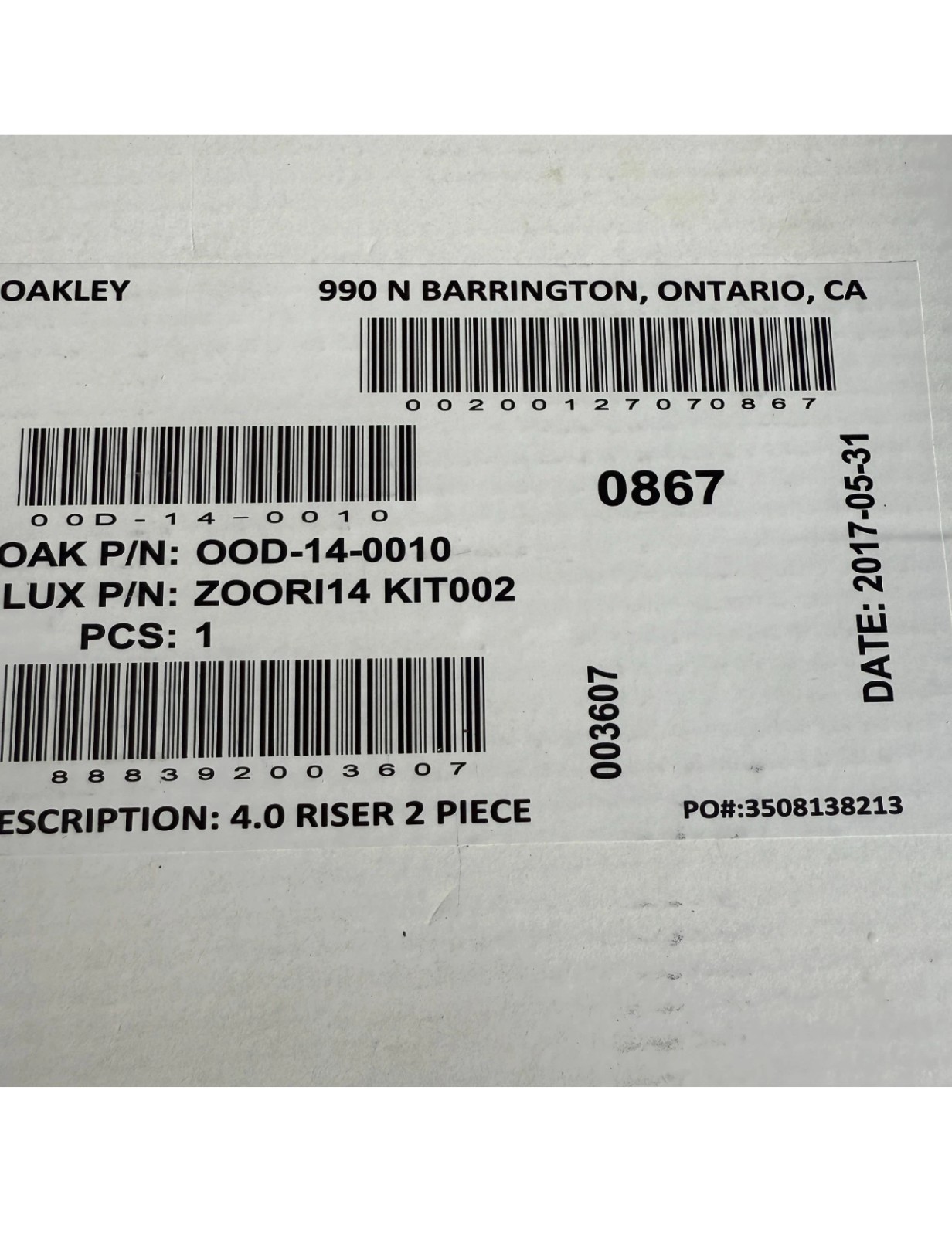 Oakley 4.0 2 Tier Riser Eyewear Sunglass Display NIB
