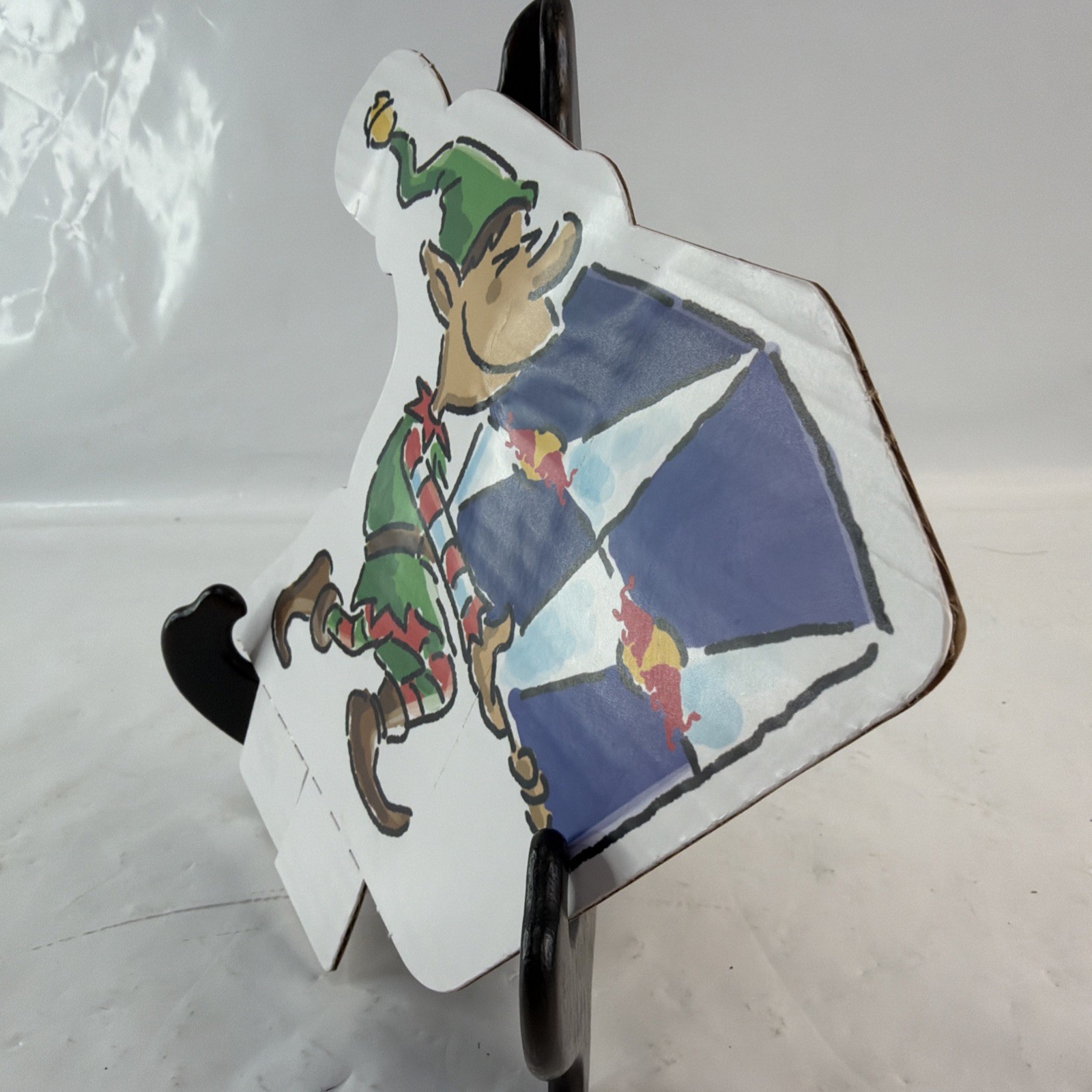 Red Bull Holiday Elf Advertising Display Sign Counter Standee Promo