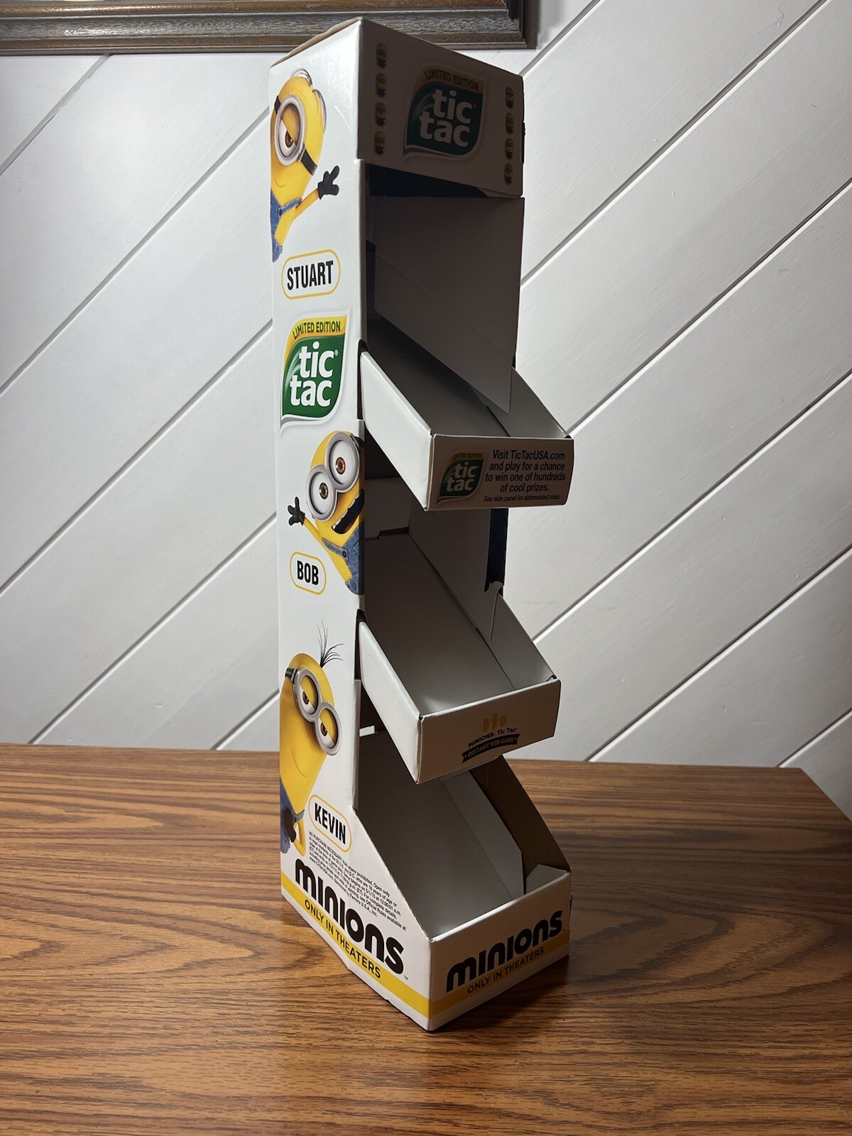 Minions Tic Tac STORE DISPLAY Advertising Box Despicable Me