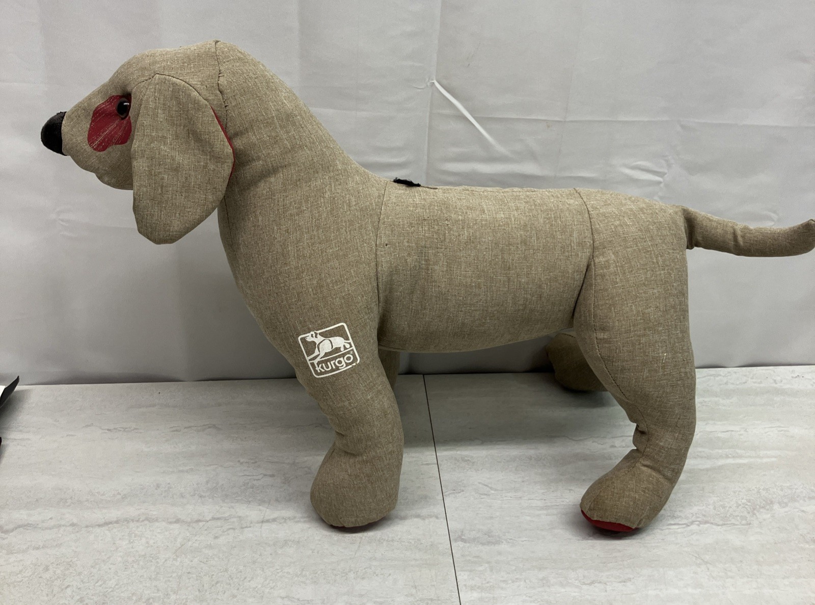 KURGO Dog Gear Model Store Display Mannequin Tan Red Feet Pads Preowned