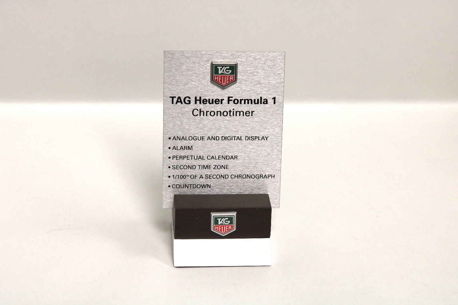 Authentic TAG Heuer Metal Swiss Store Formula 1 Display Sign Authorized Dealer