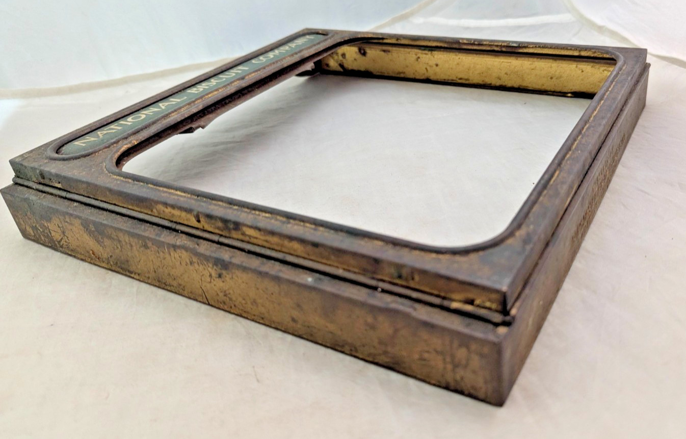 Antique National Biscuit Co Uneeda Bakers Display Case Top