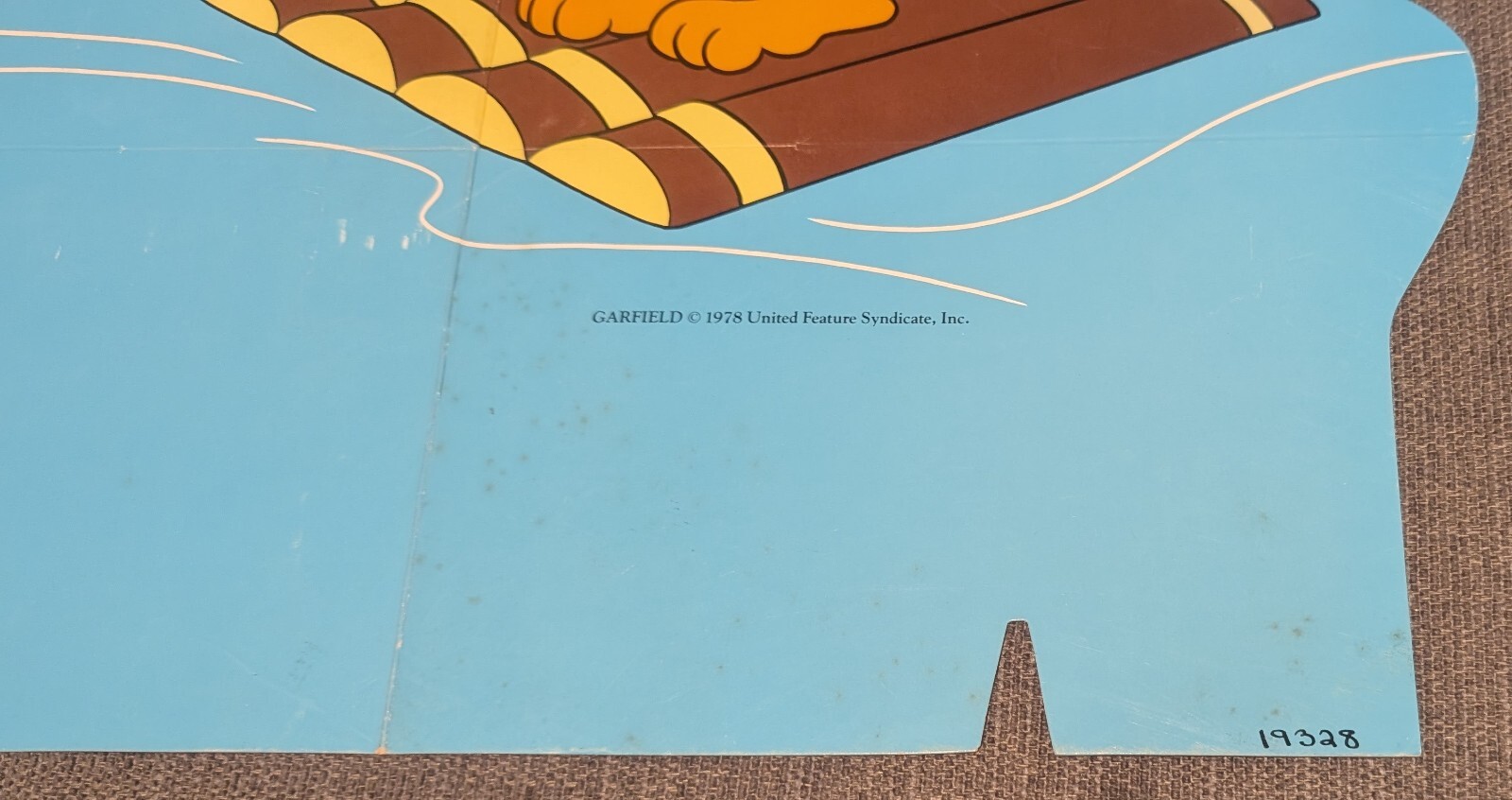 Rare 1978 Advertising Book Store Display Header, The 4th Garfield Treasury