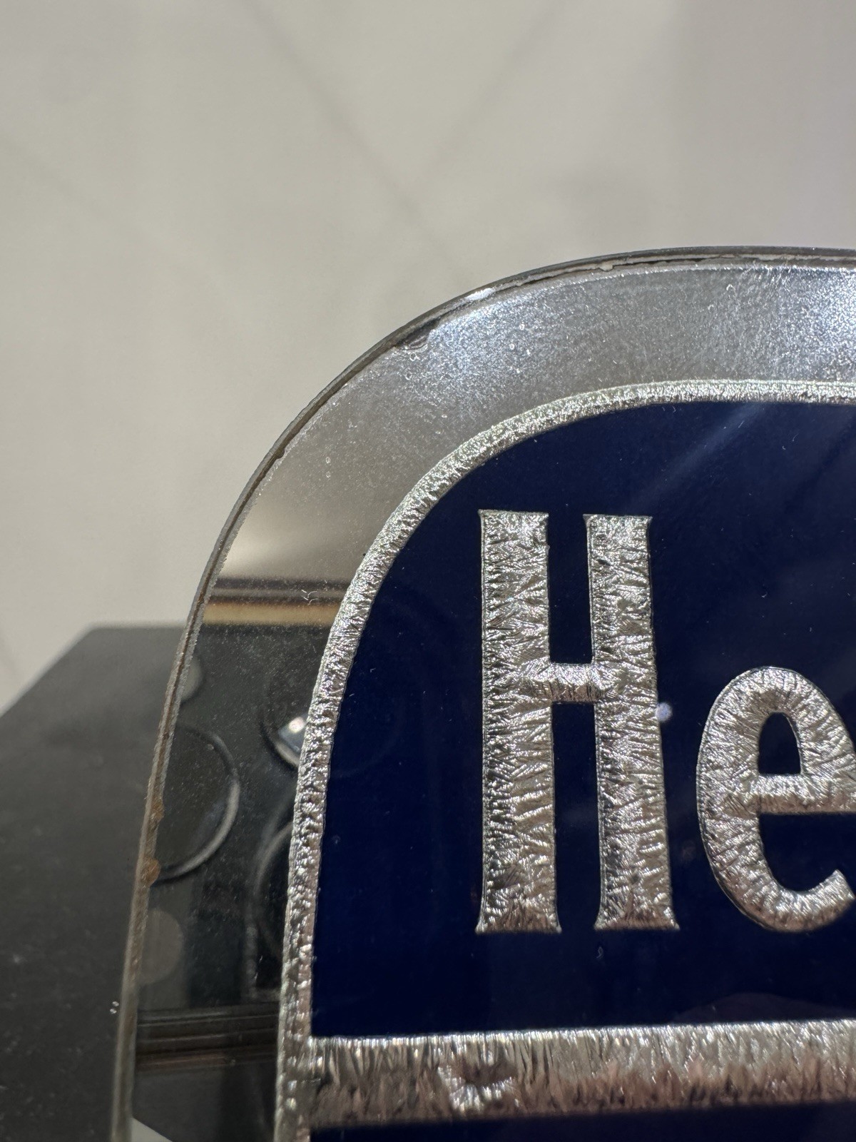 Heisey Display Sign Mirror Dealer