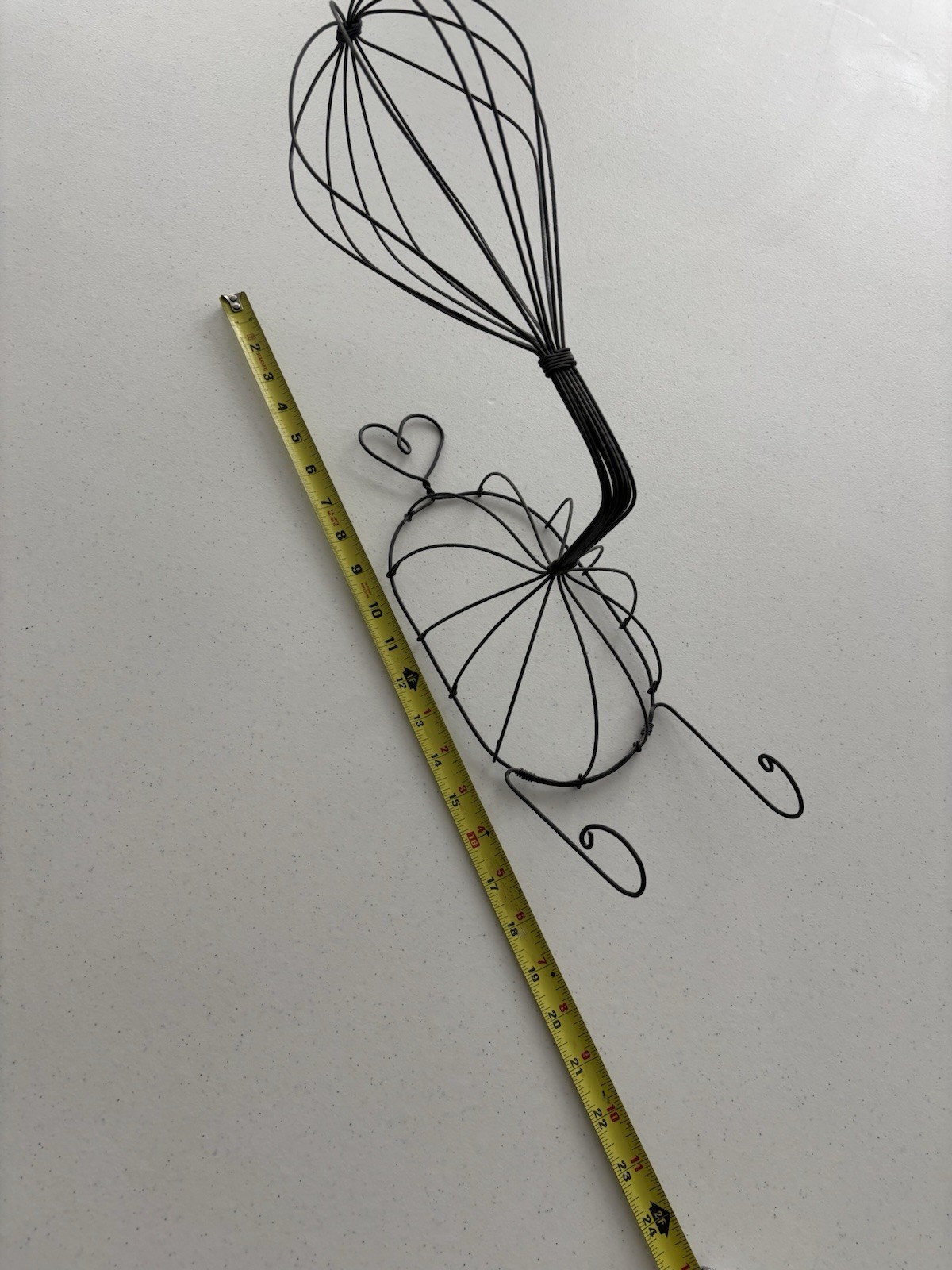 Vintage Antique Wire Hat Wig Stand Wall Holder rack Store display Original