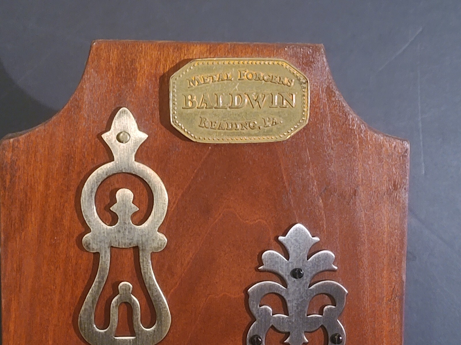Vintage Baldwin Mortise Door Handle Lock Set Salesman Sample Advertising Display