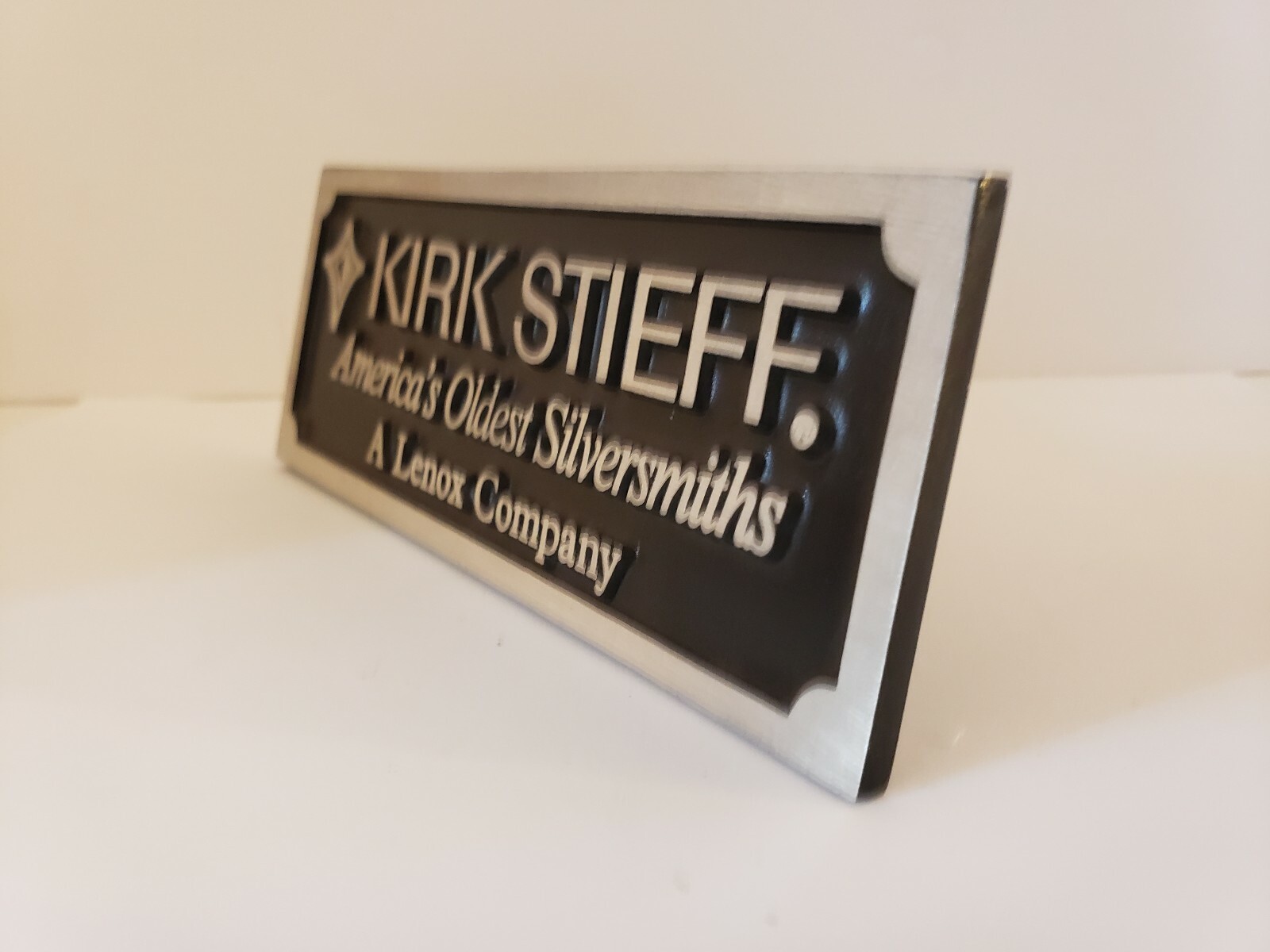 Vintage “KIRK STIEFF SILVERSMITHS” Dealer Promo Store Advertising Display Sign