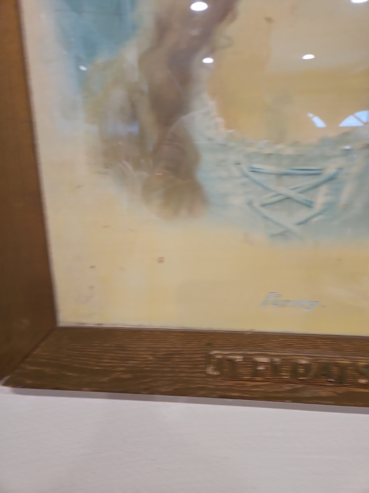 1904 Beautiful Ivory Soap Antique Advertising Sign W OG Frame “it Floats”!