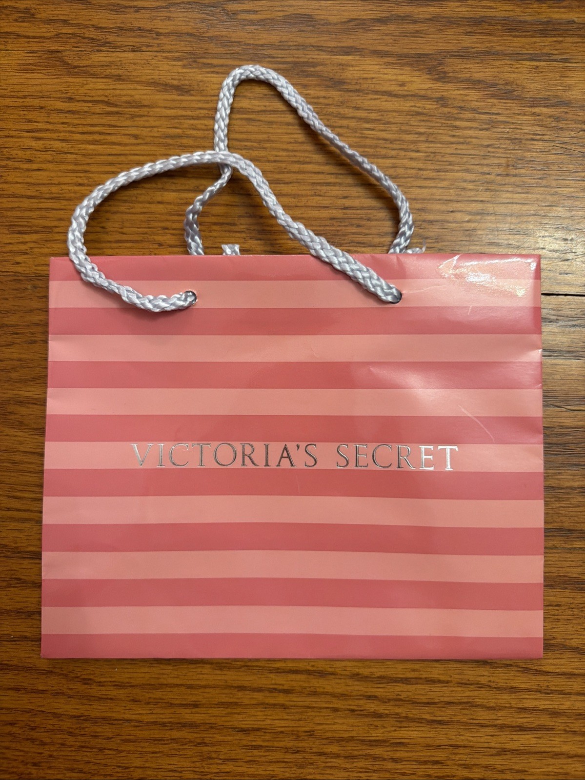 Vintage Y2K Victoria Secret Store Gift Shopping Paper Bag Rope Handles 7.5”x6”