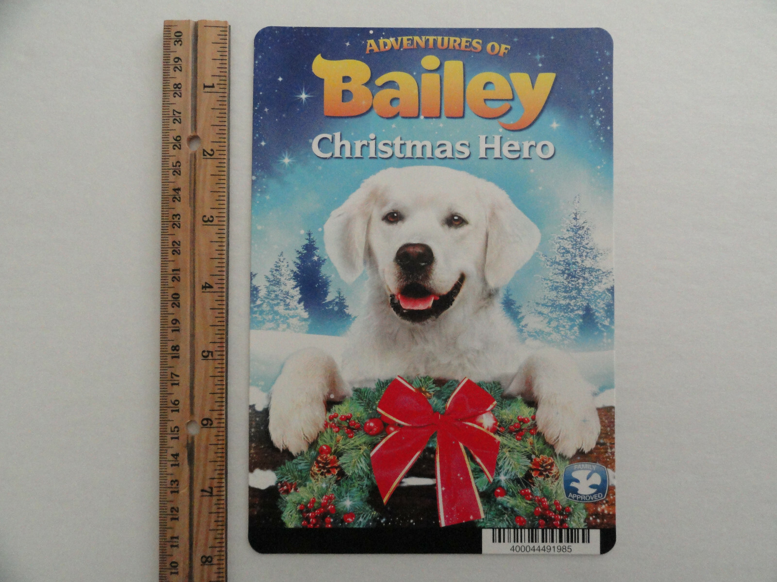 ADVENTURES OF BAILEY CHRISTMAS HERO – BLOCKBUSTER VIDEO BACKER CARD 5.5″X8″