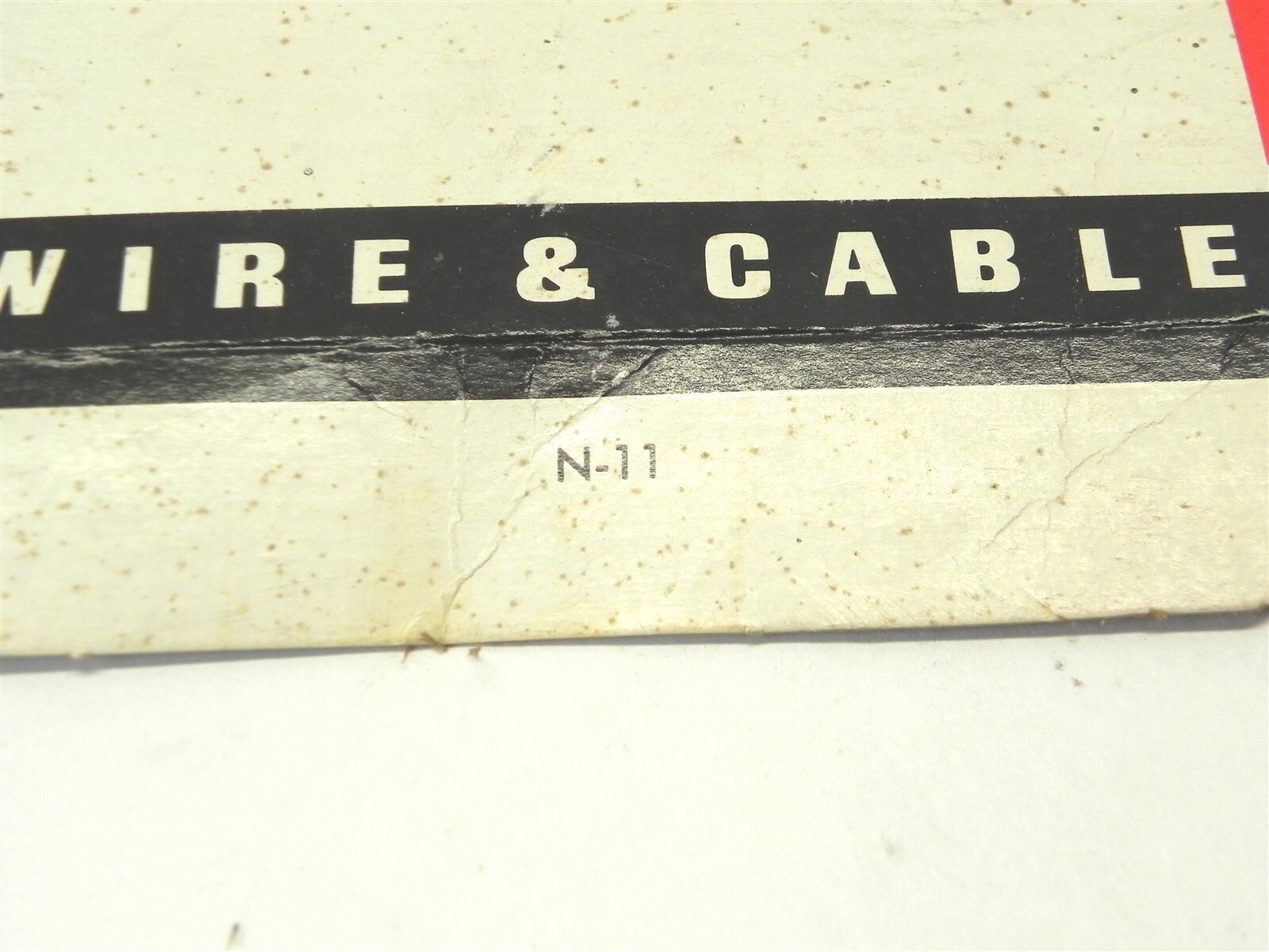 VINTAGE NIEHOFF WIRE & CABLE DISPLAY BOX *BOX ONLY* #N-11 5.25″x2.25″x5″ NEW