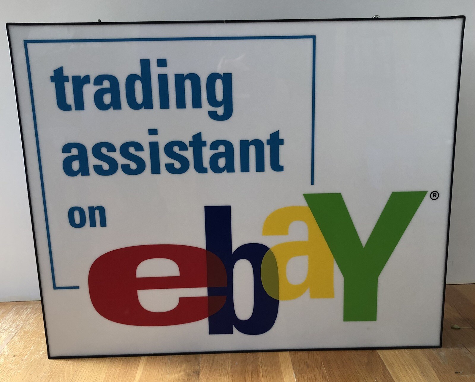 Rare eBay Trading Assistant Store 30″ x 24″ x 5-1/4″ Plexiglass Lighted Sign