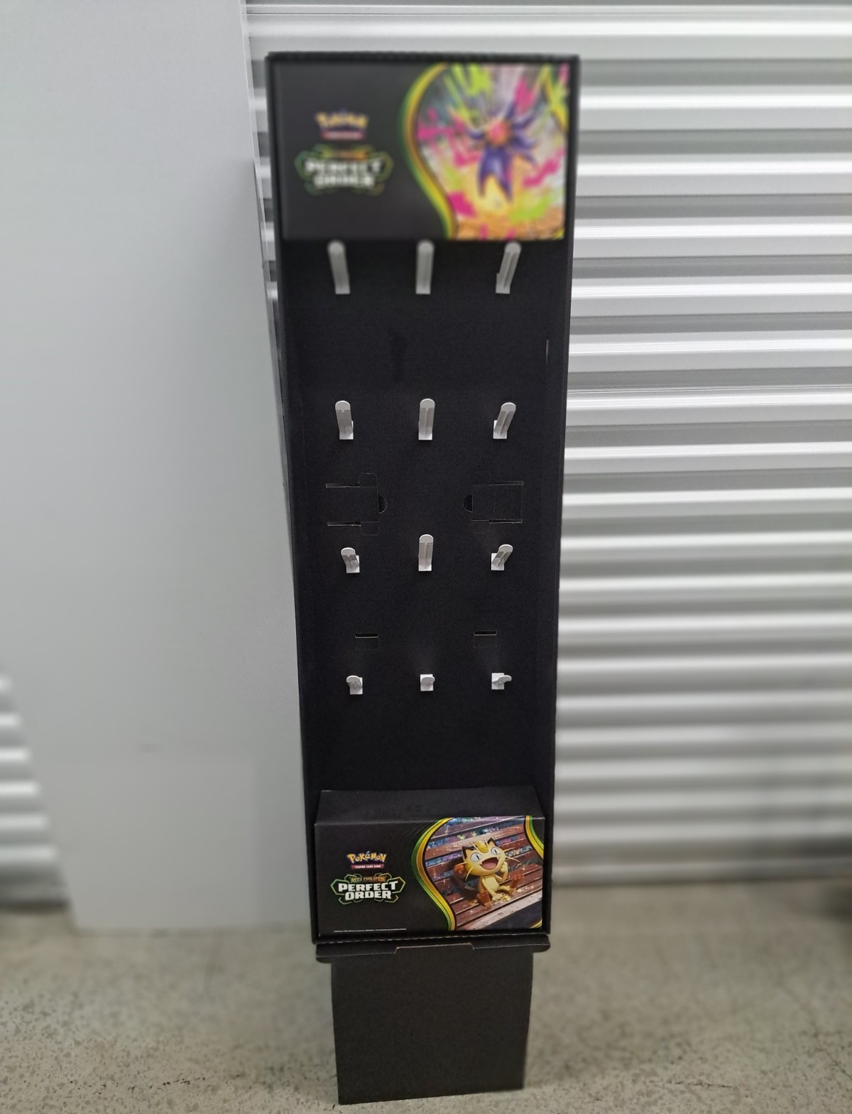 Pokémon TCG Perfect Order Mega Evolution Cardboard Store Display Stand