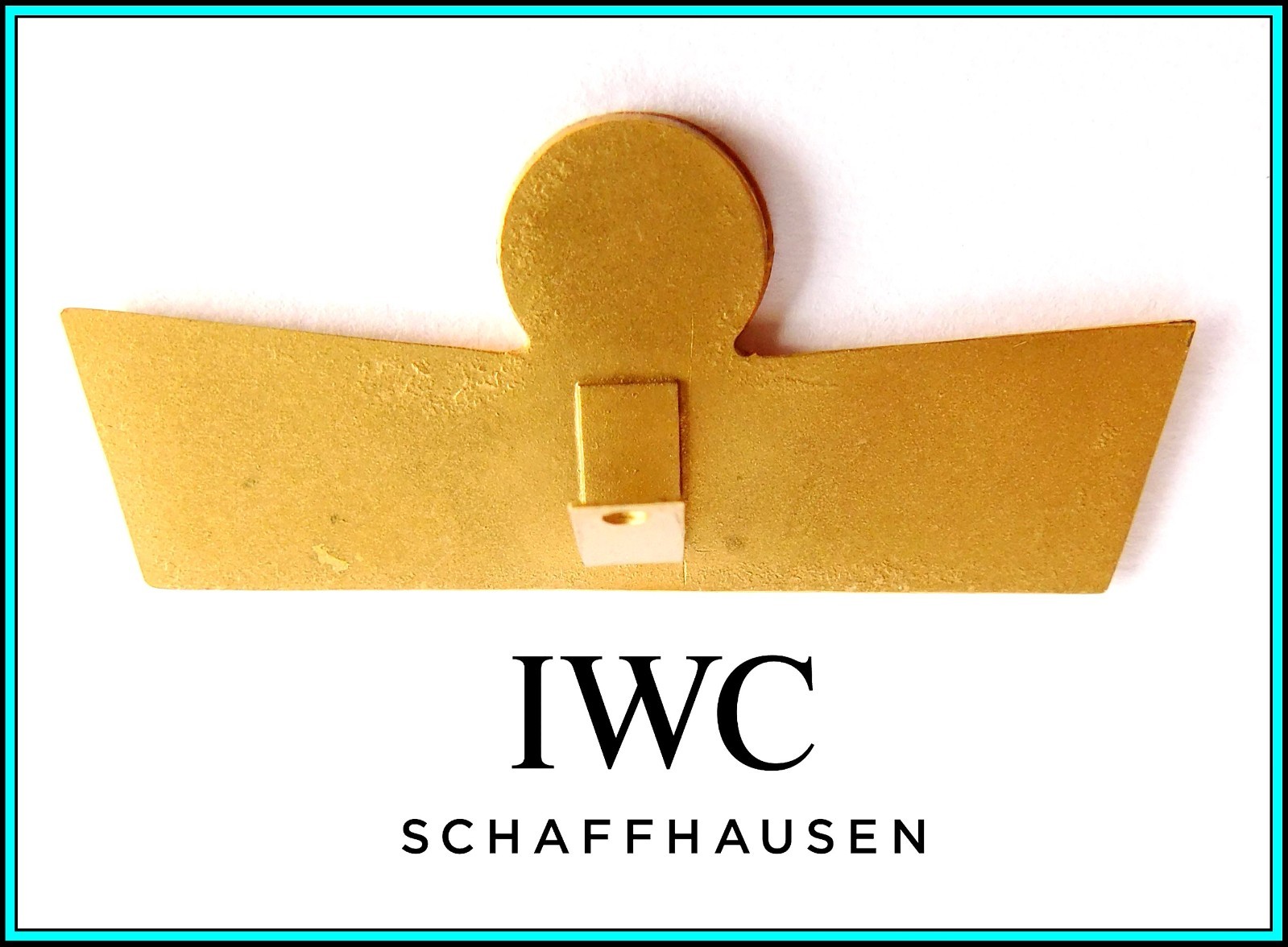IWC – RARE VINTAGE 1960’s IWC Enameled WINDOW SHOP DISPLAY SIGN: “Calendrier”