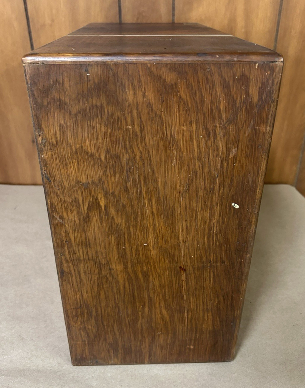 OBO Rare VTG Standard Paper Company Milwaukee WI Oak Wood Drawer